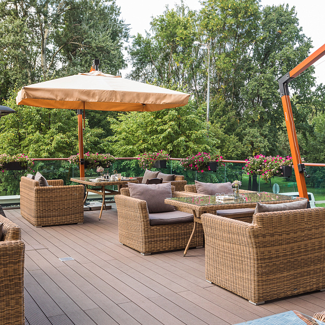 Зонт дачный на подставке 4SIS Корсика 3Х3 