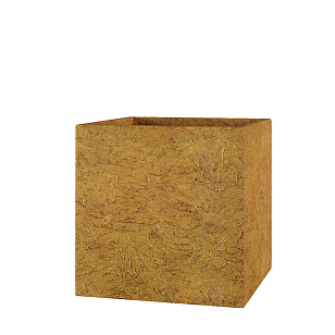 Кашпо Concretika Cube Gold Max, уличное оборудование