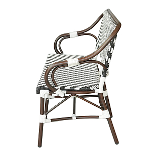 Диван двухместный 4SIS Кабри, цвет черно-белый, садовая мебель