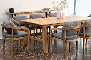 Обеденный стол из тика Joygarden Octa 220 см, садовая мебель