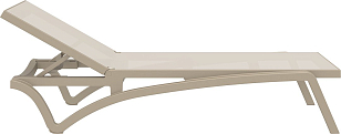 Шезлонг-лежак Siesta Contract Pacific Цвет: бежевый, садовая мебель