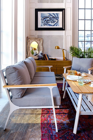 Лаунж зона Joygarden Concorde L белая для дачи Лаунж зона Joygarden Concorde L белая, садовая мебель