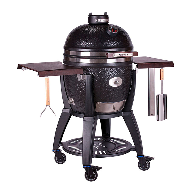 Керамический гриль Monolith Classic Avantgarde 55 Set, черный