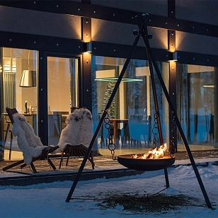 Чугунная чаша на треноге Concretika Iron X100, уличное оборудование