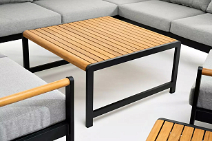 Лаунж зона из алюминия Joygarden Maya XL Цвет: темный графит, садовая мебель