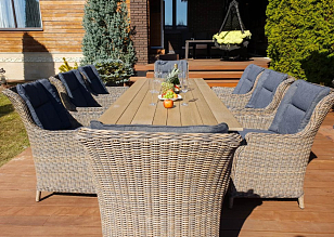 Кресло Lite Bergamo коричневый для дачи Кресло Lite Bergamo коричневый, садовая мебель