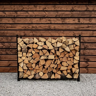 Дровница металлическая с чехлом, уличное оборудование