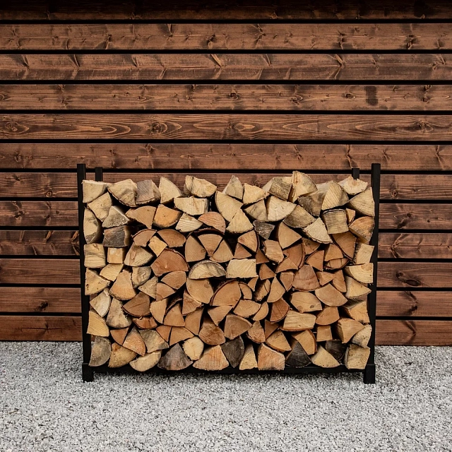 Дровница металлическая с чехлом 