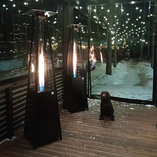 Уличный газовый обогреватель WWT 13I Total Black, уличное оборудование