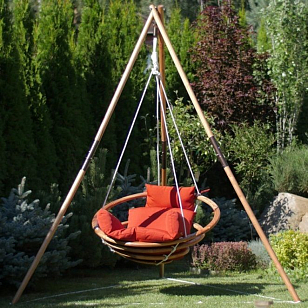 Подвесное кресло Lite Maya с каркасом, садовая мебель