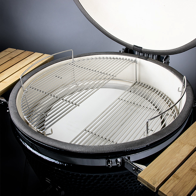 керамический гриль yakiniku xxlarge kamado (основание, столики, pro набор, чехол)