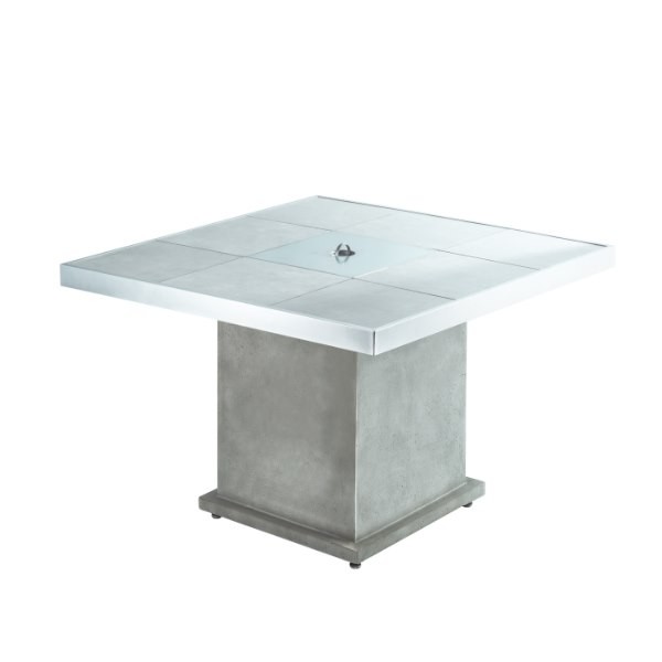 Уличный газовый стол камин Clifton Lounge Table Grey (без столешницы) 