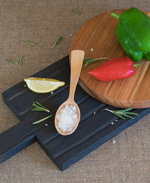 Набор разделочных досок Fuga "Поле" вытянутая + круглая Цвет: тёмный + светлый, товары для загородного дома