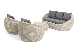 Лаун-зона 4SIS Барселона, цвет бежевый, садовая мебель