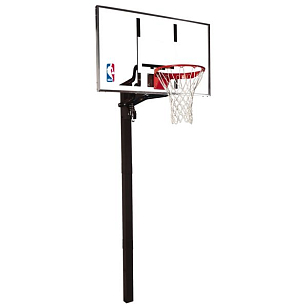 Баскетбольная стойка Spalding 54 " Gold In-Ground стационарная акрил для хобби и пикника