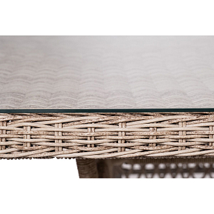 Обеденная группа 4SIS Катания на 6 персон, цвет бежевый, садовая мебель