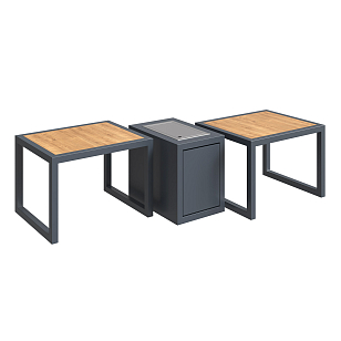 Стол-камин Kaminex Катла, уличное оборудование