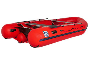 Лодка ПВХ Фрегат 430 FM Light Jet/L/S красная для хобби и пикника