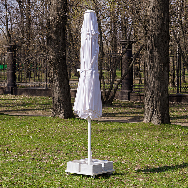 Зонт Lite Mistral 300 круглый с воланом Цвет: белый 