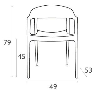 Кресло Siesta Contract Carmen Цвет: черный, янтарный для дачи Кресло Siesta Contract Carmen Цвет: черный, янтарный, садовая мебель