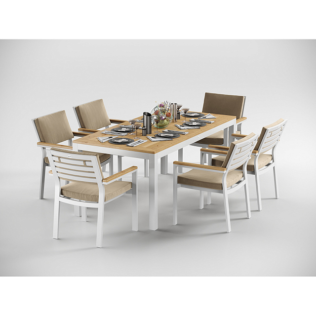 Стол Gardenini Premium Bella 180 Карбон 