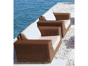 Кресло с подушками Skyline Design CUATRO 2001 MOCCA, садовая мебель