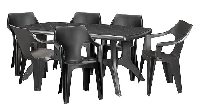 Стул Keter Dante Lowback графит 