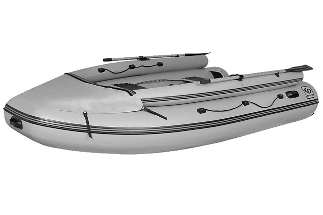 Лодка ПВХ Фрегат 390 F серая
