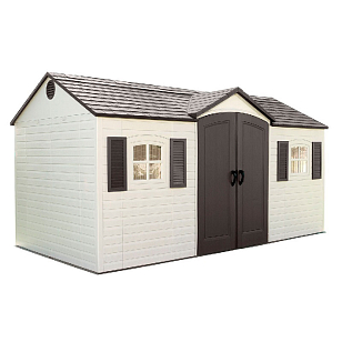 Пластиковый сарай Lifetime WoodLook 15 Х 8, уличное оборудование