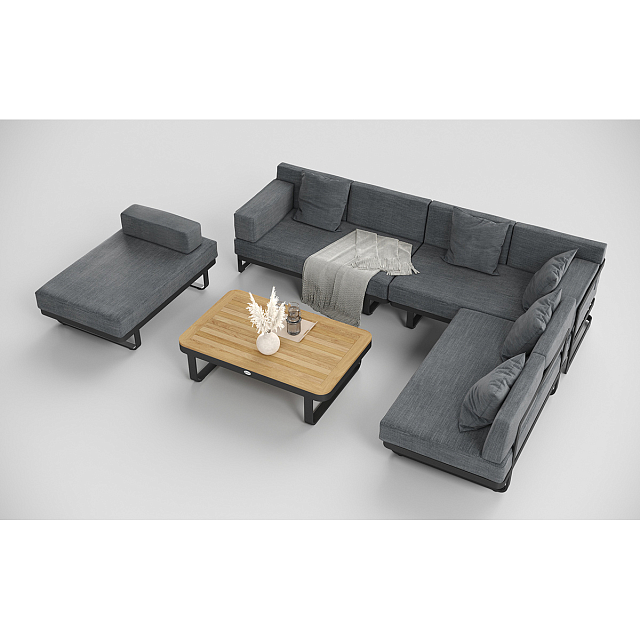 Лаунж зона Gardenini Premium Hacienda Карбон / Темно-серый 