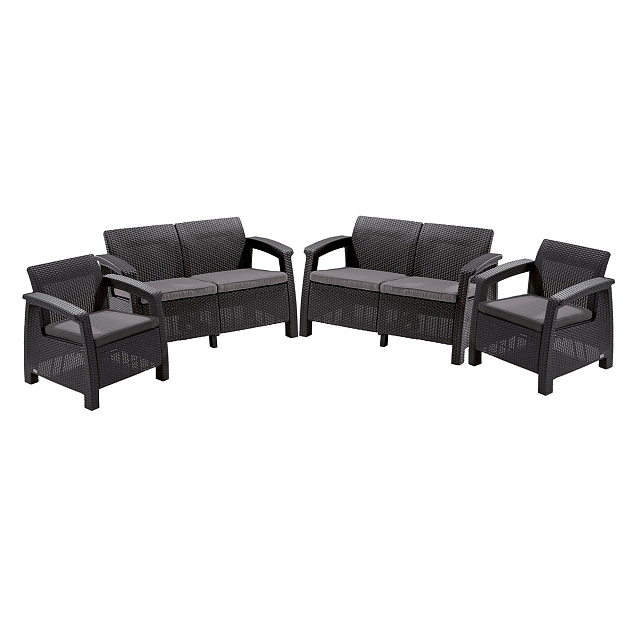 Лаунж зона Keter Corfu Rest графит 