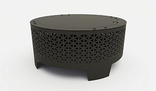 Уличный очаг Grey Stone Flamm Net для сада и загородного дома Уличный очаг Grey Stone Flamm Net, уличное оборудование