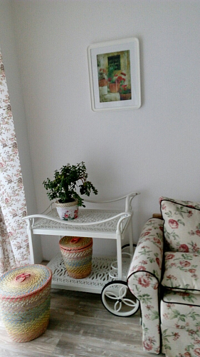 Сервировочный стол Вишневый Садъ Классик белый, садовая мебель