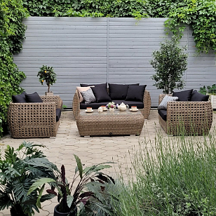 Комплект мебели из искусственного ротанга Tagliamento Bounty для дачи Комплект мебели из искусственного ротанга Tagliamento Bounty, садовая мебель