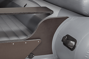 Лодка ПВХ Фрегат 420 Air F (НДНД) серая для отдыха за городом Лодка ПВХ Фрегат 420 Air F (НДНД) серая для хобби и пикника