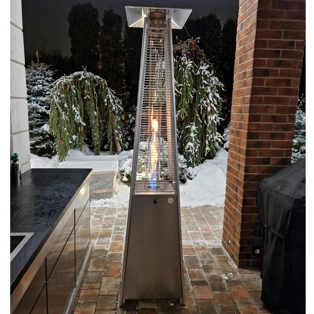 Уличный газовый обогреватель WWT 13I Stainless steel 