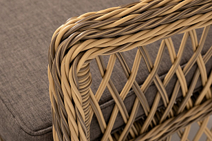 Обеденная группа 4SIS Катания на 6 персон , цвет соломенный, садовая мебель