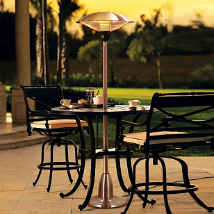 Обогреватель для уличных беседок электрический Hügett Floor Steel 1821-ADC, уличное оборудование