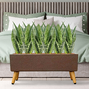 Кашпо Idealist Lite Урбан напольное прямоугольное с подставкой 65 Цвет: кофе, уличное оборудование