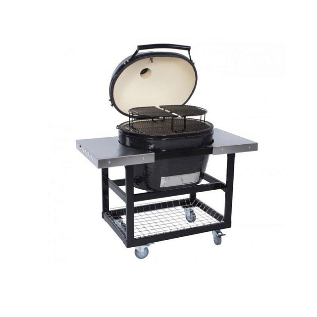 Стол-тележка со столешницами из нержавеющей стали для Primo Oval 400 (XL) и 300 (Family)