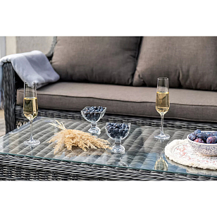 Лаунж зона 4SIS Гранд Латте, цвет графит для дачи Лаунж зона 4SIS Гранд Латте, цвет графит, садовая мебель