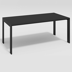 Стол Gardenini Malia Black 180 для дачи Стол Gardenini Malia Black 180, садовая мебель