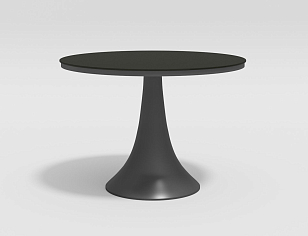 Стол Gardenini Vogle Round Black для дачи Стол Gardenini Vogle Round Black, садовая мебель