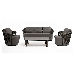 Лаунж зона 4SIS Флоренция Цвет: графит для дачи Лаунж зона 4SIS Флоренция Цвет: графит, садовая мебель