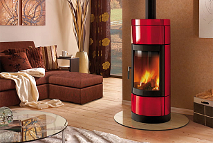 Печь дровяная La Nordica Fortuna Цвет: красный, товары для загородного дома
