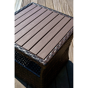 Столик для шезлонга Lite Bordo, садовая мебель