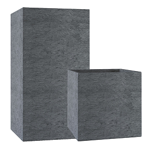 Вазон Concretika Cube Premium Grey, уличное оборудование