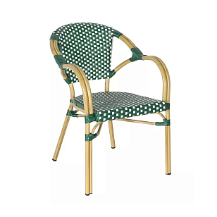 Стул 4SIS Кабри цвет бежевый / зелено-белый, садовая мебель