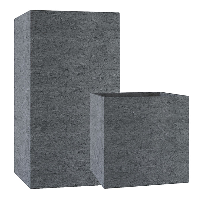 Вазон Concretika Cube Premium Grey 