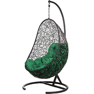 Подвесное кресло Bozollo Uovo Nero, садовая мебель